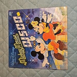 (2 For $30) DISNEY Vintage Mickey Mouse DISCO Vinyl Record 🎵